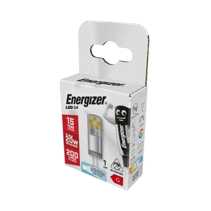 Energizer 2.4W G4 LED Capsule - 200lm - 6500K