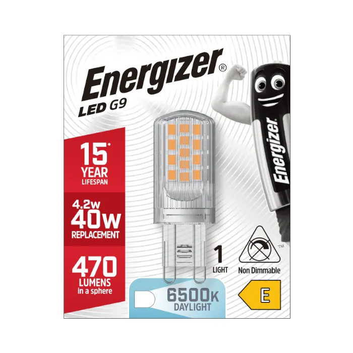 Energizer 4.2W G9 LED Capsule - 470lm - 6500K