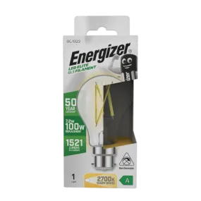 Energizer GLS B22 LED Bulb - 7.2w - 2700K- 1521lm