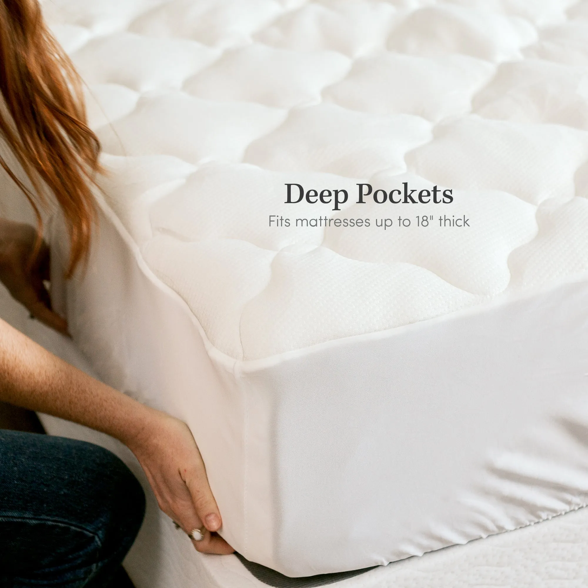 Extra Thick Bamboo Mattress Pad