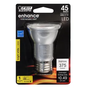 Feit Enhance PAR16 E26 (Medium) LED Bulb Bright White 45 Watt Equivalence 1 pk