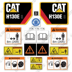 Fits Caterpillar H130ES Decal Kit Hammer