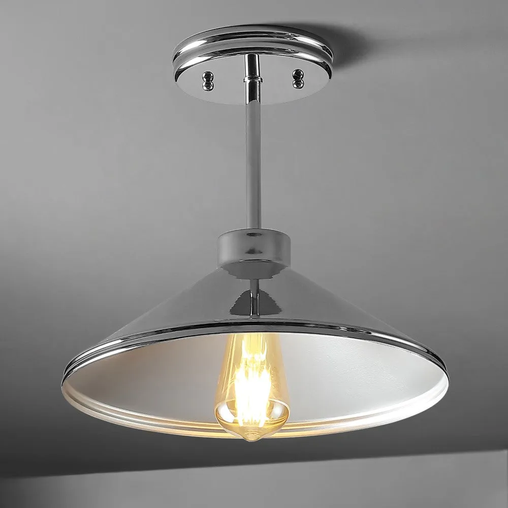 Fleming 11.75" Iron Modern Farmhouse LED Pendant