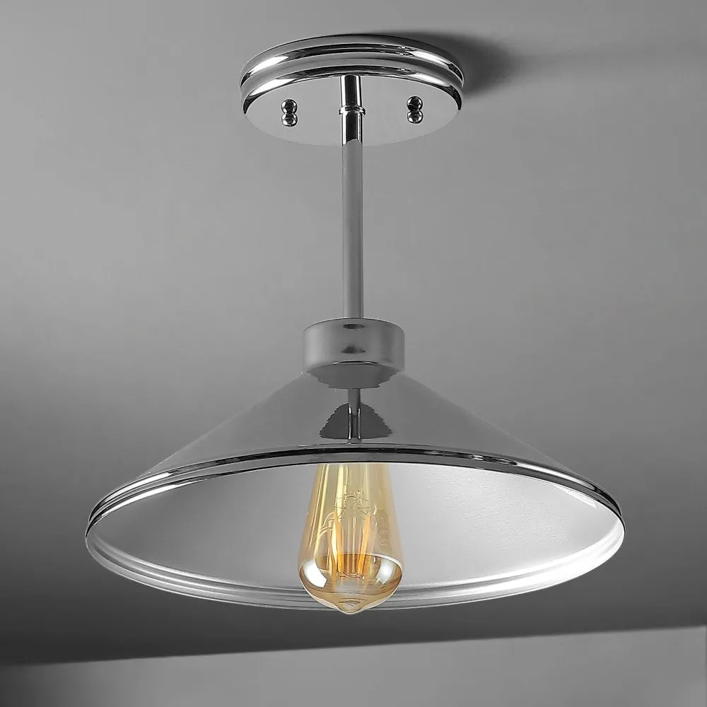 Fleming 11.75" Iron Modern Farmhouse LED Pendant