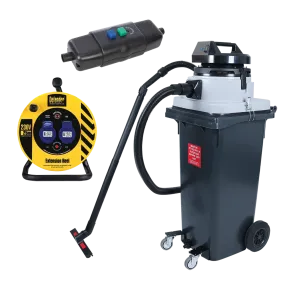 Flood Cleanup Vacuum Set, 230V - MAXVAC DV120-WBN, RCD & 25m Extension