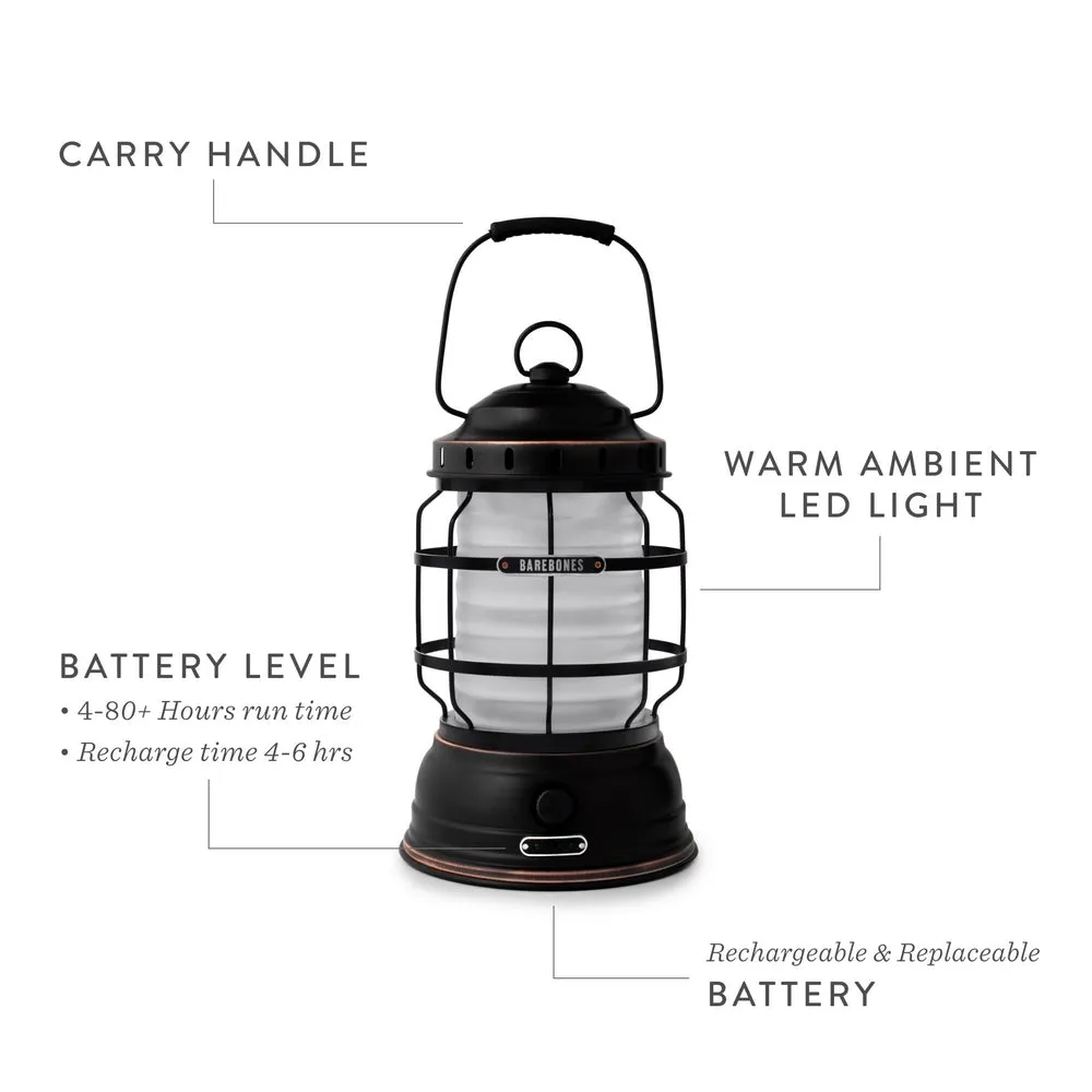 Forest LED Portable Lantern - Vintage White