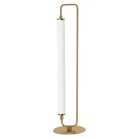 Freya LED Table Lamp in Aged Brass