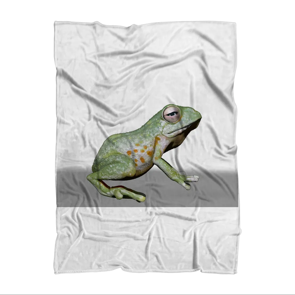 Frog Sublimation Throw Blanket