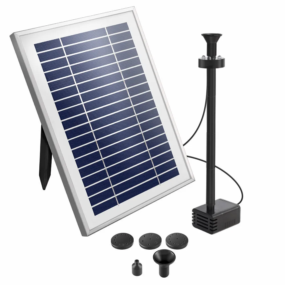 Gardeon Solar Pond Pump Submersible Water Fountain with Battery Kit LED Lights 4.3FT