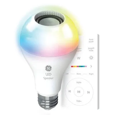 GE Remote Included LED  Speaker and Color Changing Light Bulb