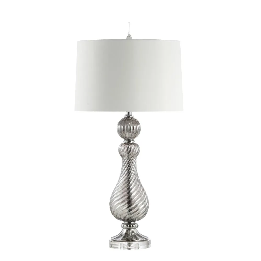 Gide 32" Swirled Crystal/Glass LED Table Lamp