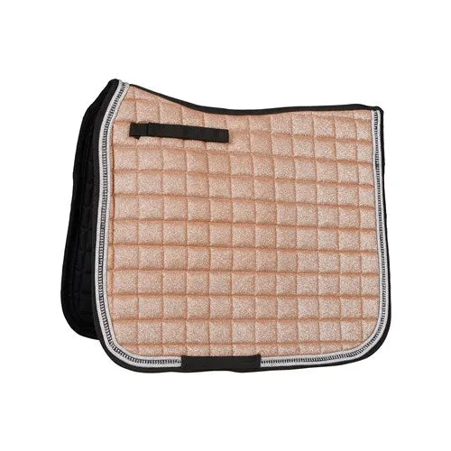 Glitter Dressage Saddle Pad Rose Gold