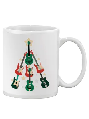 Guitar Christmas Tree Mug