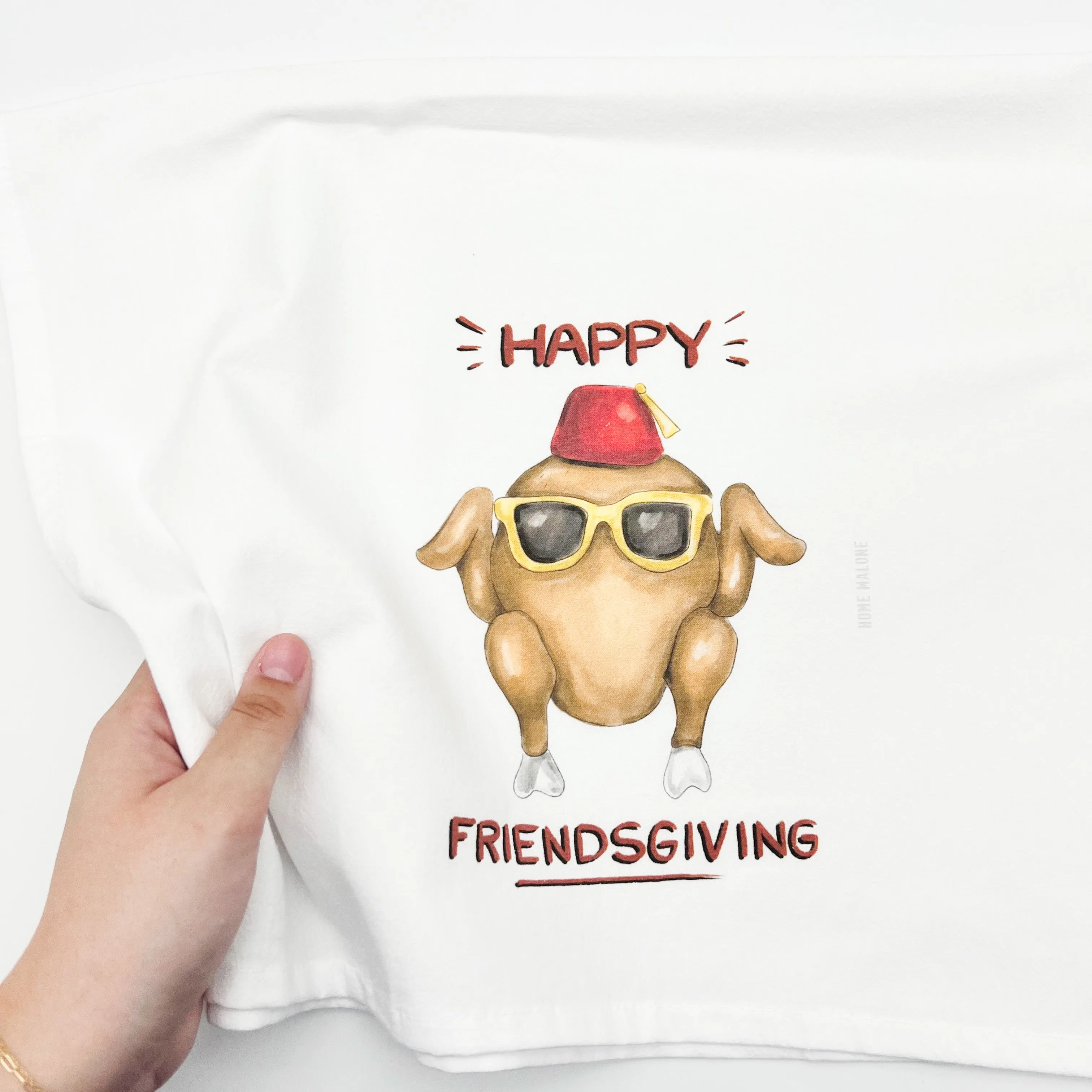 Happy Friendsgiving Tea Towel