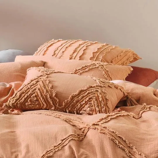 Heather Brandy European Pillowcase by Linen House