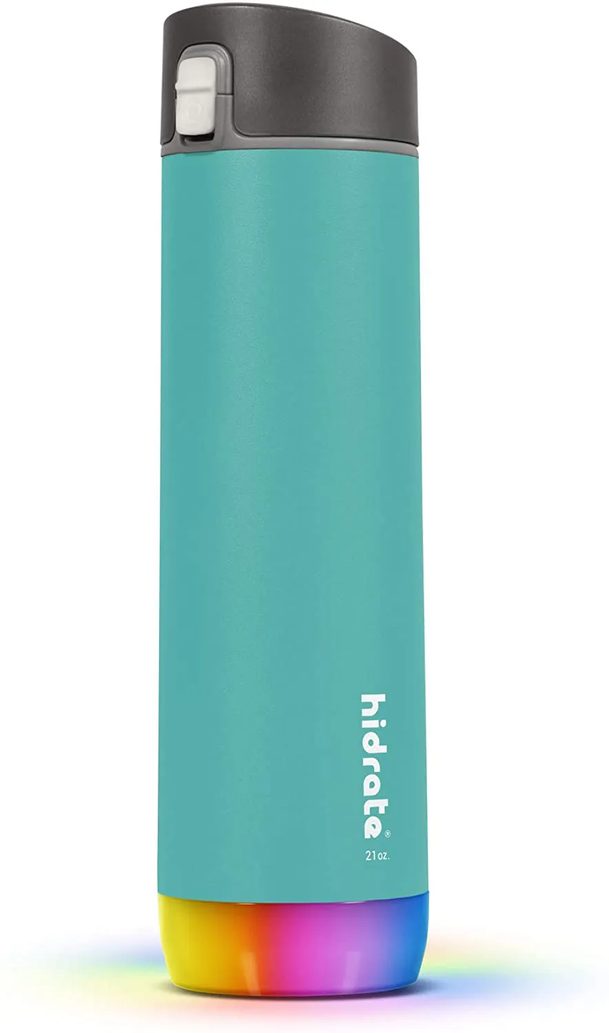 Hidrate Spark Steel Smart Water Bottle, Tracks Water Intake & Glows to Remind You to Stay Hydrated - Chug Lid