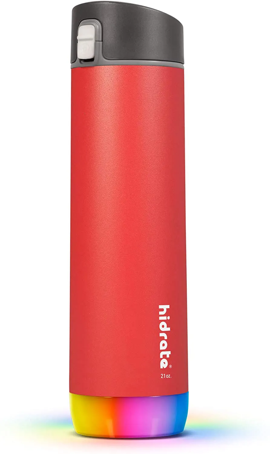 Hidrate Spark Steel Smart Water Bottle, Tracks Water Intake & Glows to Remind You to Stay Hydrated - Chug Lid