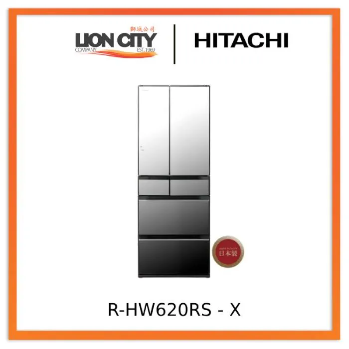 Hitachi R-HW620RS - X / XK / XW 416l Multi-door Fridge