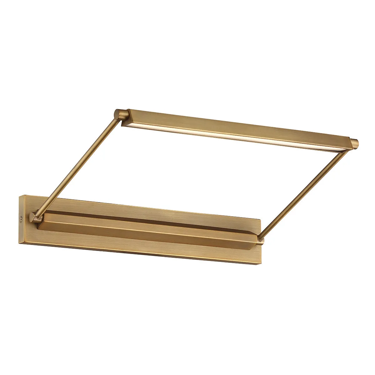 Hudson LED Picture Light in Aged Brass