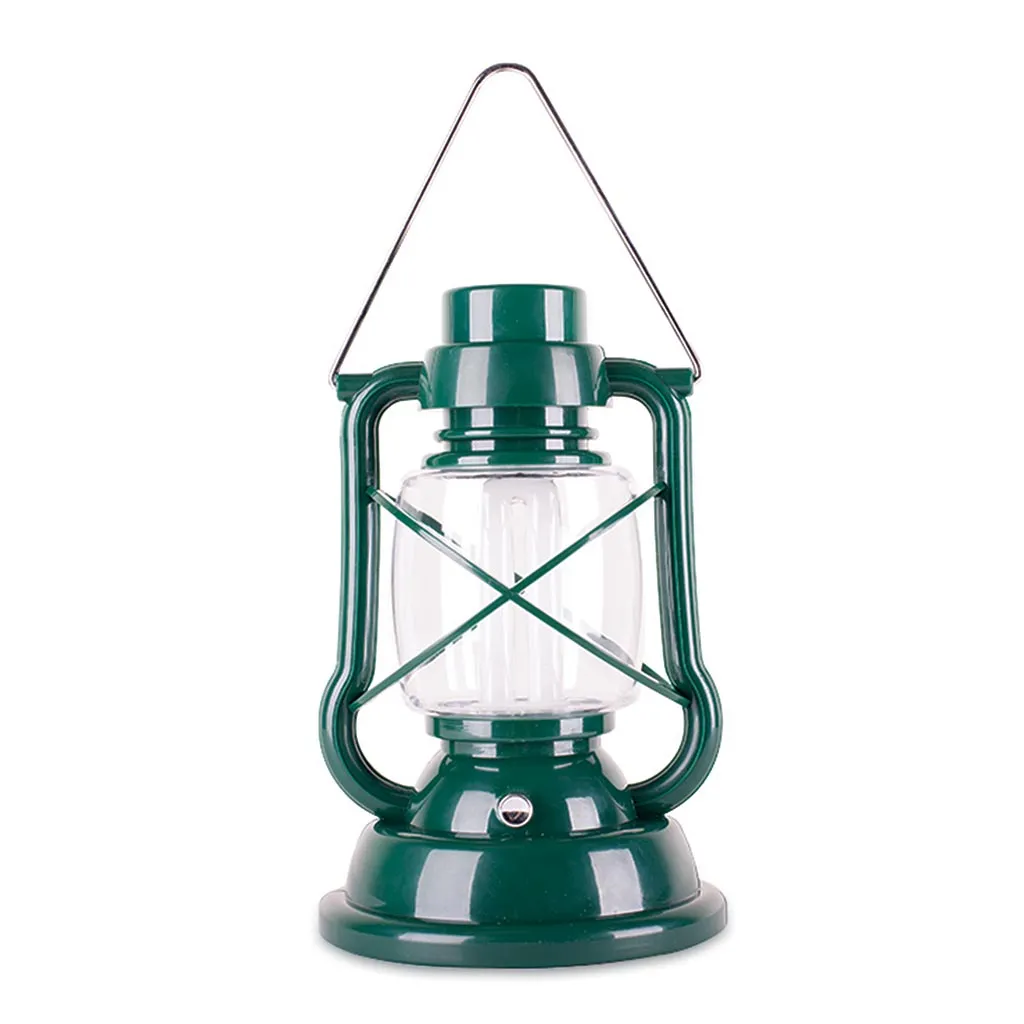 Hurricane Lantern - 8 in - Green - One Watt