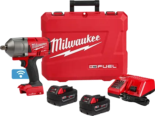 Impact Wrench - Milwaukee M18 FUEL™ w/ ONE-KEY™ High Torque Impact Wrench 1/2" Pin Detent Kit, 2862-22R