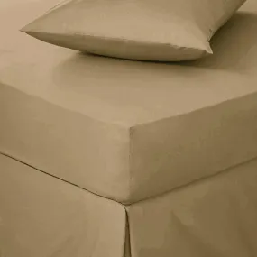 Imported Percale Sheets - Coffee