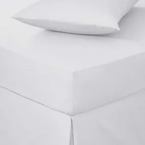 Imported Percale Sheets - White