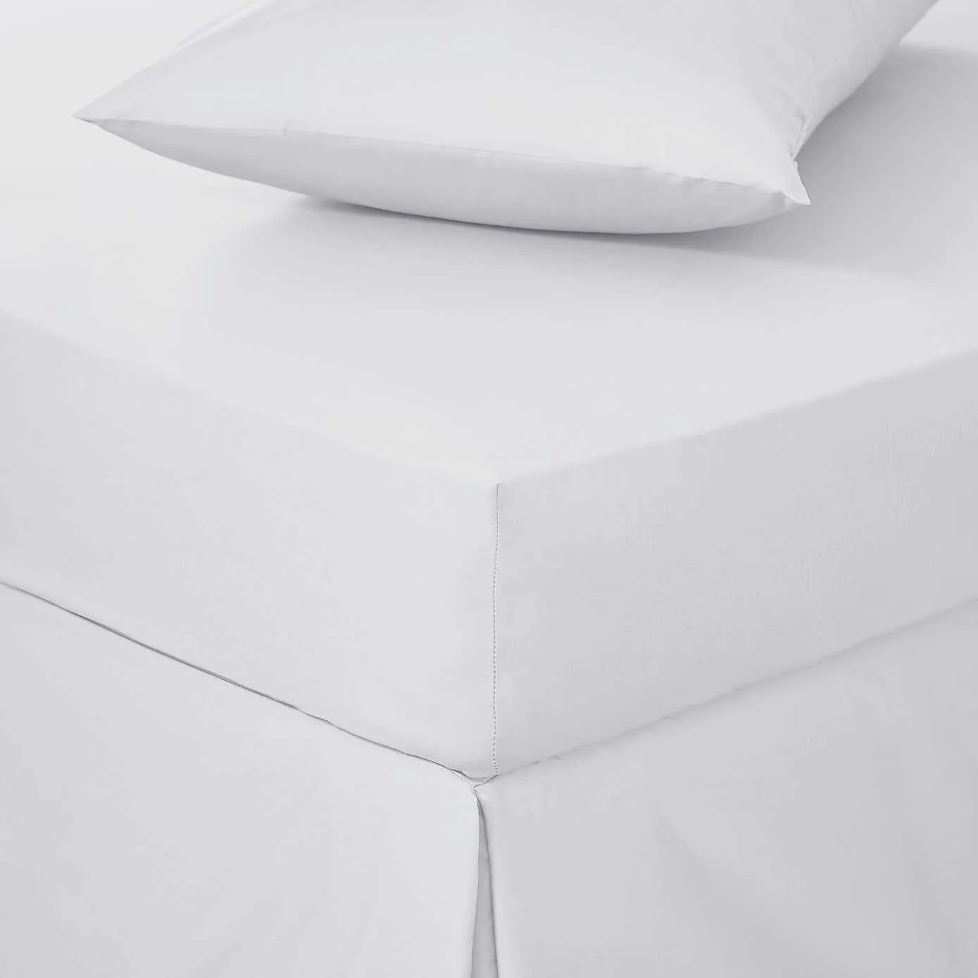 Imported Percale Sheets - White