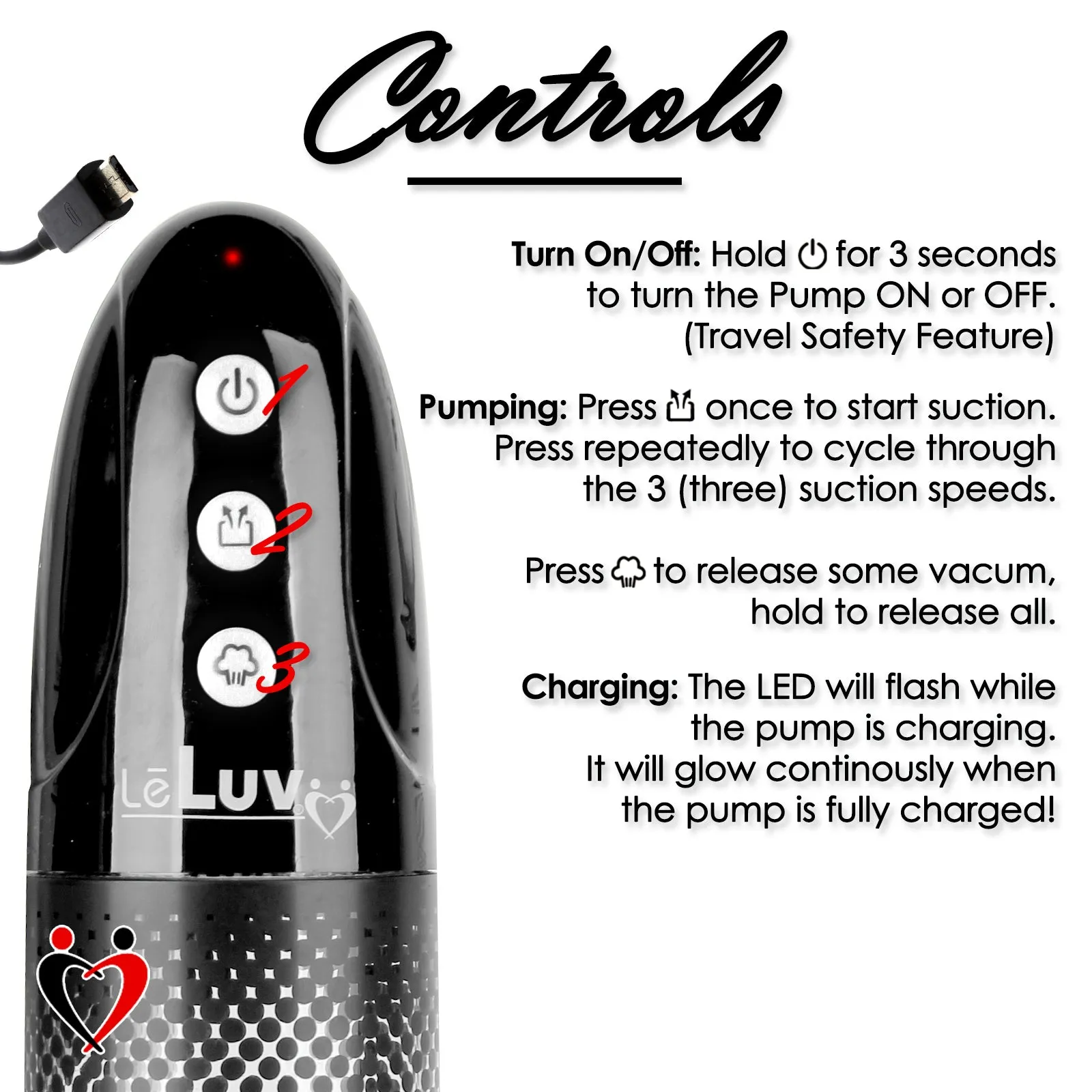 iPump USB Rechargeable 3-Speed Penis Pump with TPR or Magic Sleeve™