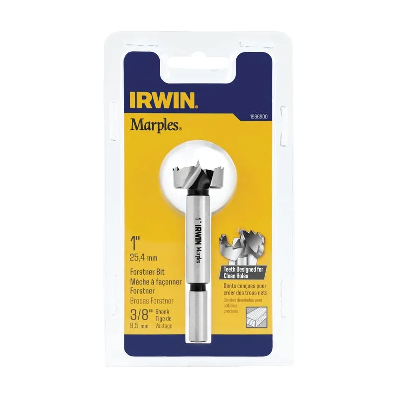 Irwin Marples 1 in. X 4 in. L Carbon Steel Forstner Drill Bit Round Shank 1 pc