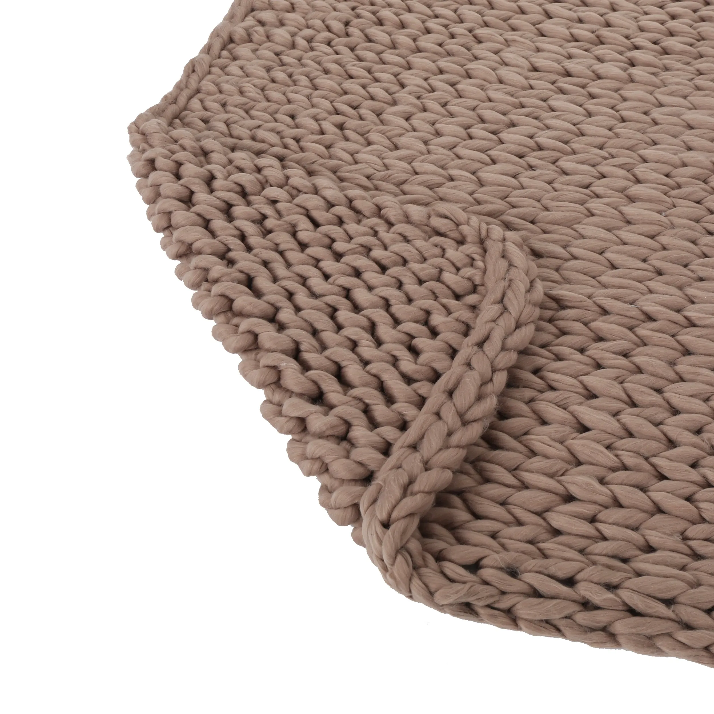 Jacqueline Modern Knit Stitch Fabric Rectangle Throw Blanket