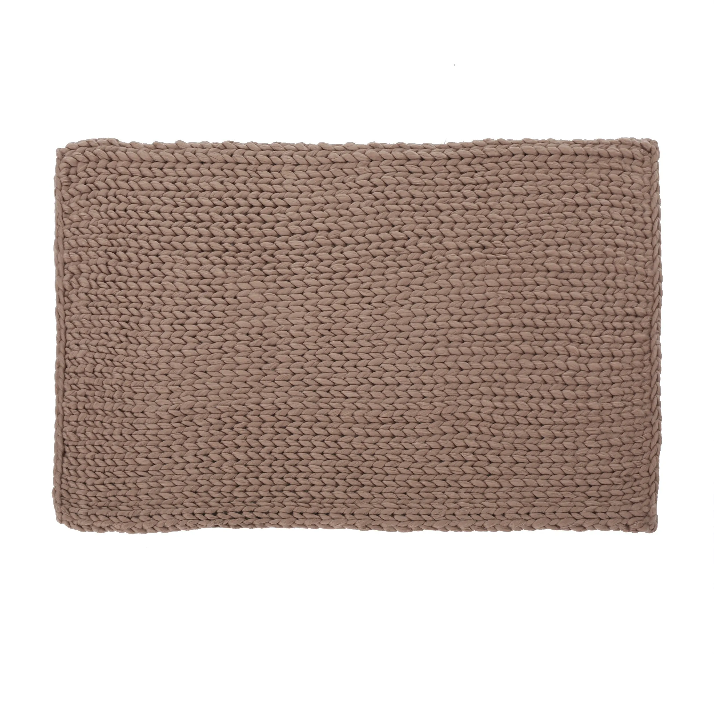 Jacqueline Modern Knit Stitch Fabric Rectangle Throw Blanket