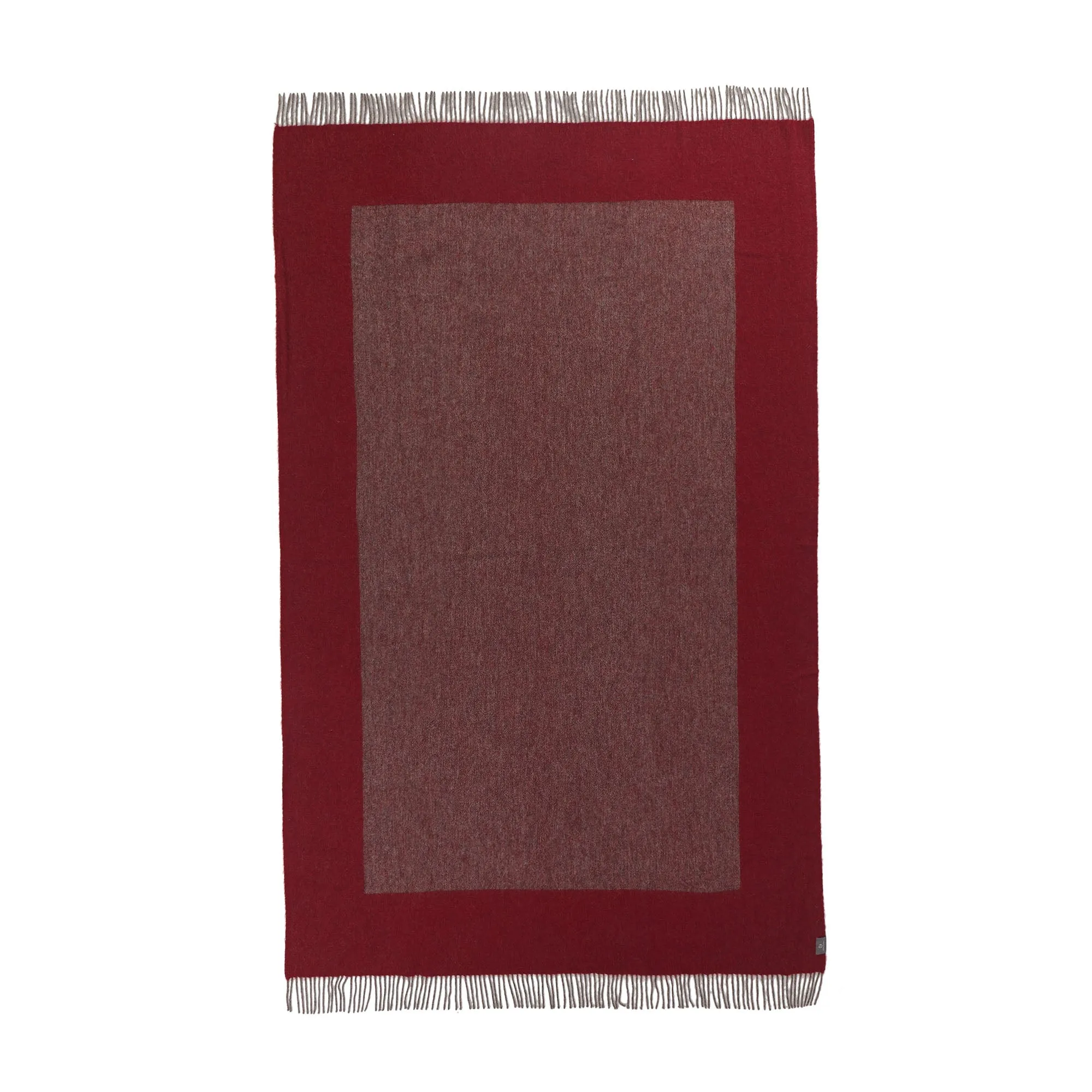 Karby Wool Blanket [Red/Grey]