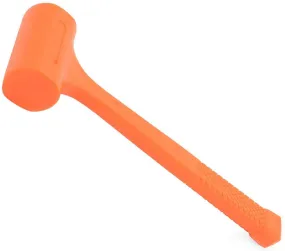 King 1484-0 Dead Blow Hammer, 2 lb, Neon Orange