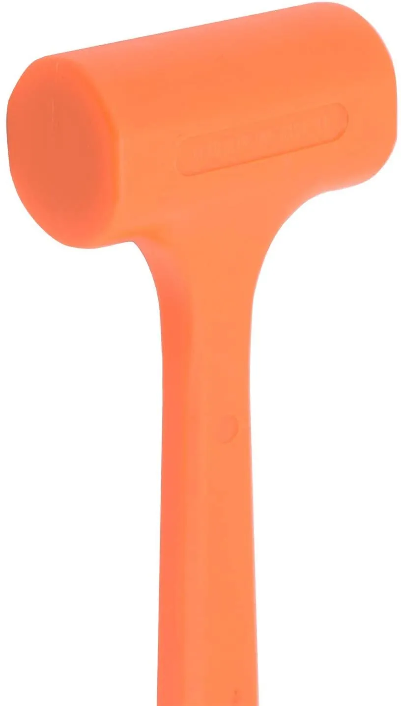 King 1484-0 Dead Blow Hammer, 2 lb, Neon Orange