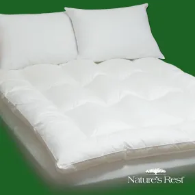 King size Fiber Bed Mattress Pad Topper in 100-Percent Cotton