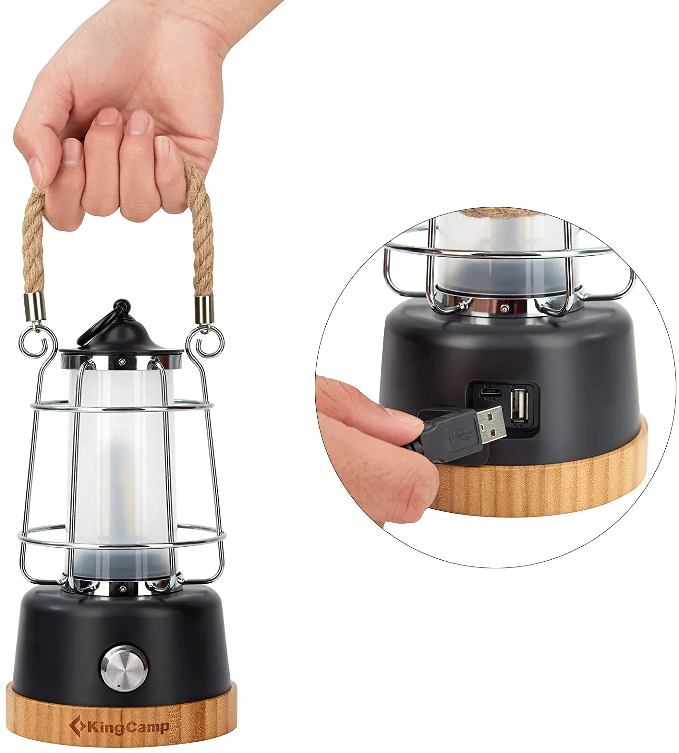 KingCamp Adjustable Brightness Rechargeable Lantern