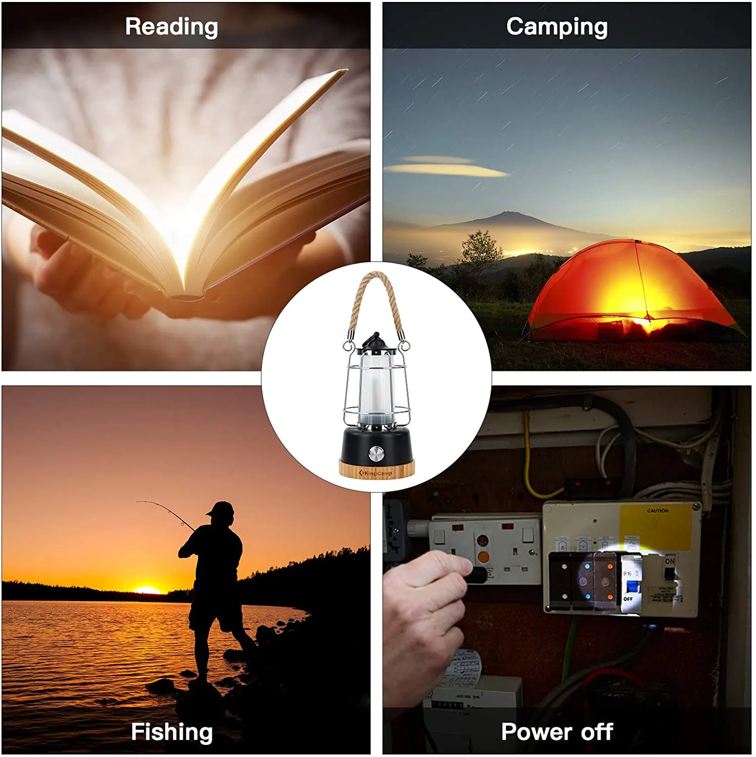 KingCamp Adjustable Brightness Rechargeable Lantern