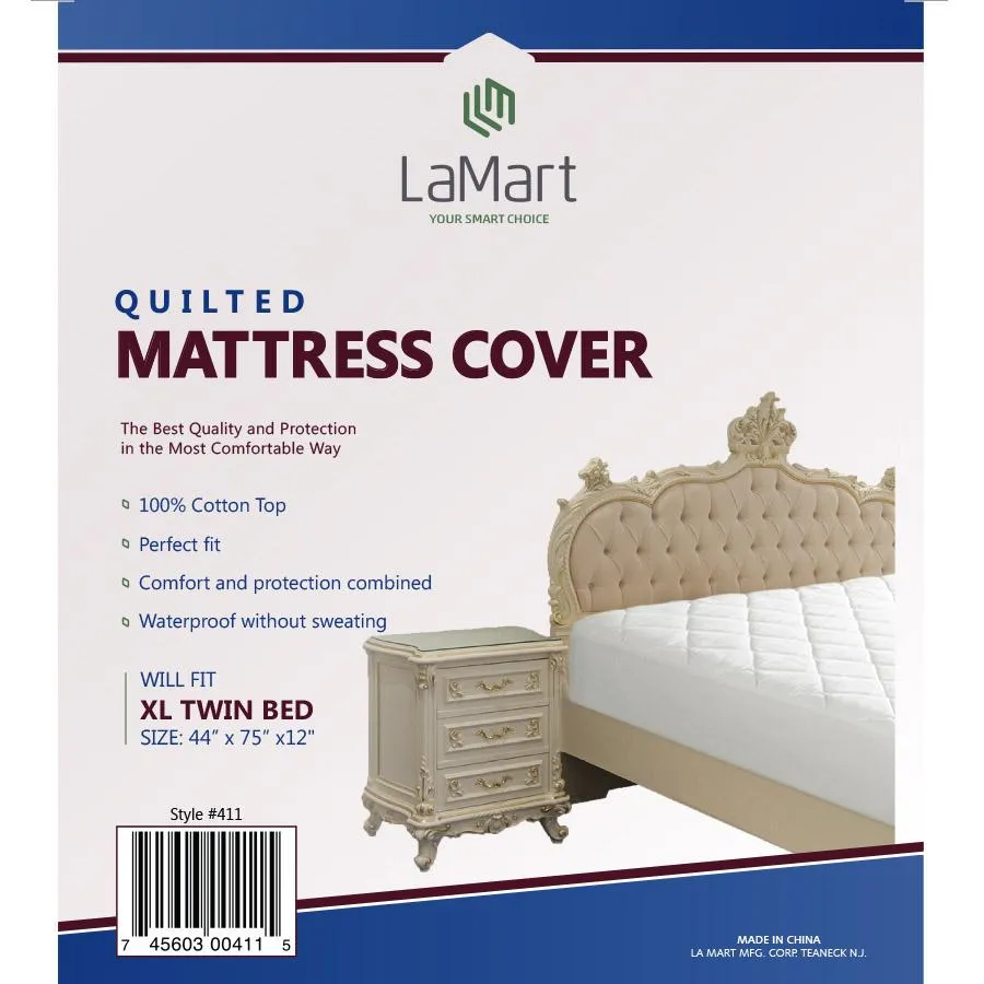 LaMart Quilted Waterproof Mattress Pad