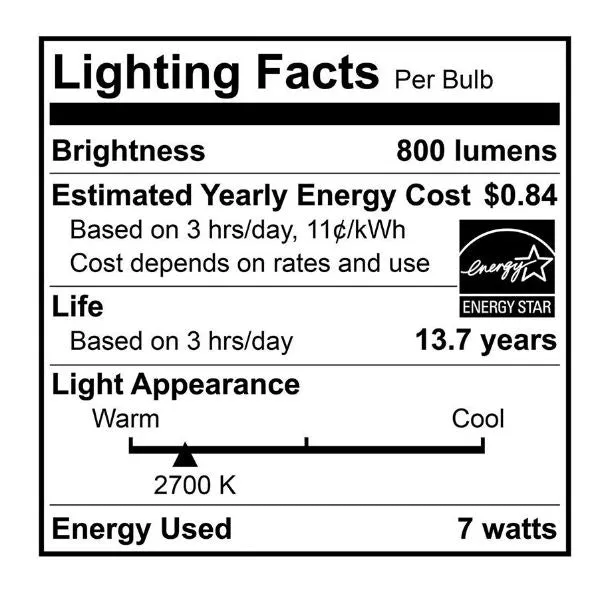 LED Filament Edison Light Bulb - ST19 Vintage - 7 Watt - Clear - 2700K