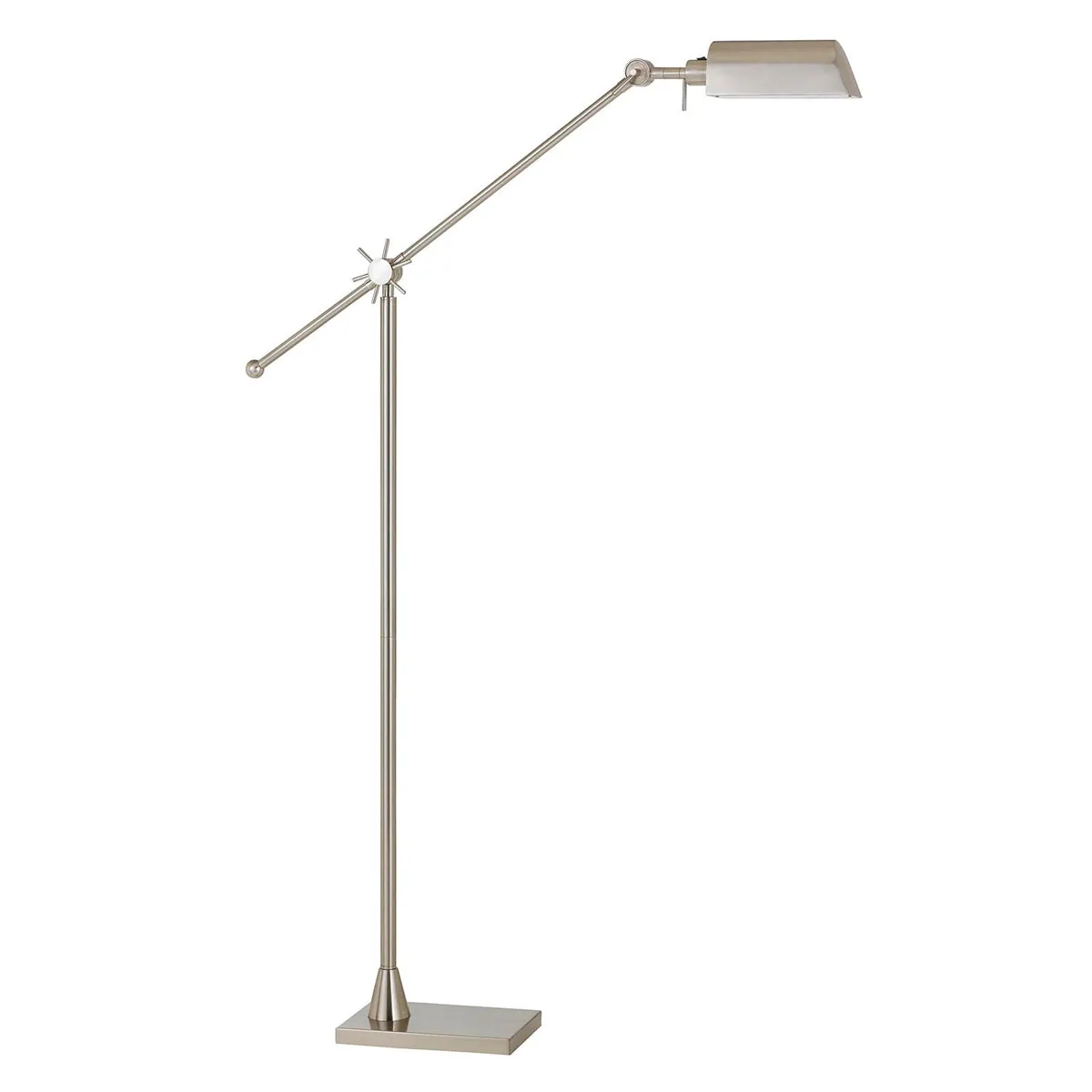 LED Floor Lamp in Brushed Steel