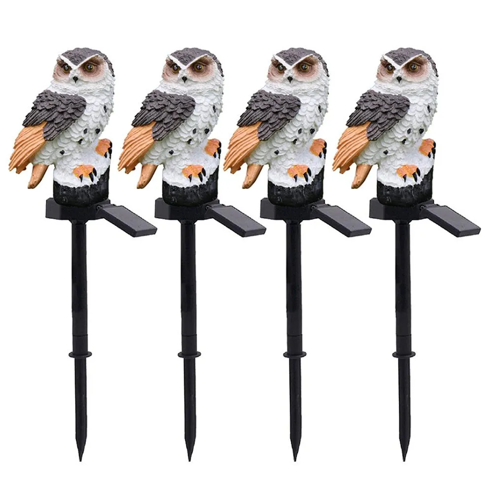 LED Garden Owl Solar Lights Patio Yard Lawn Stake Lamp Party Decor