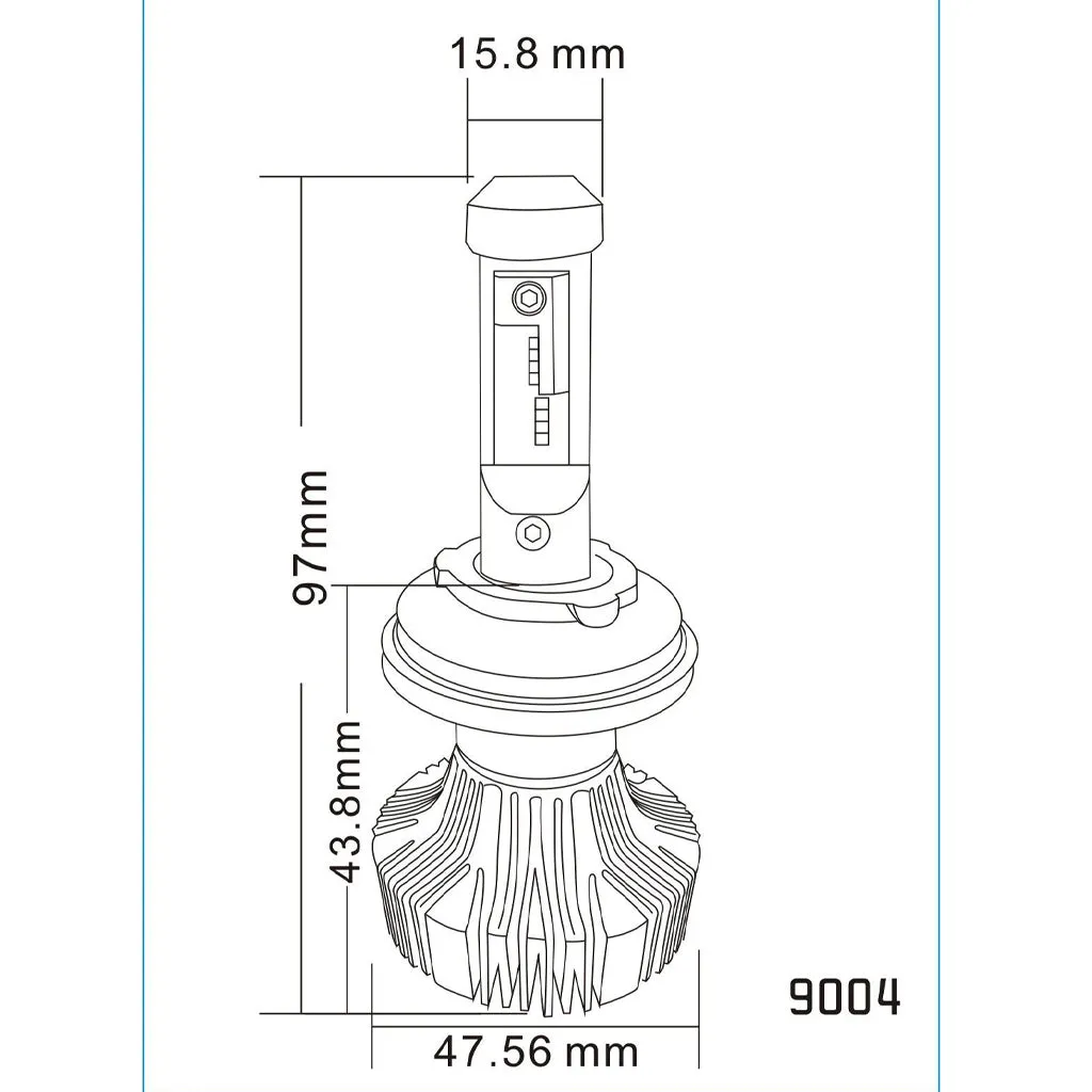 LED Headlight Conversion Kit | 9004 - 30W Fanless