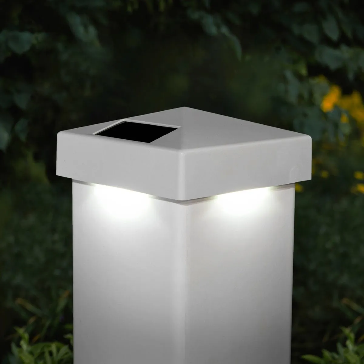 LED Solar Post Cap 4x4 15 Lumens 4500K (Pack Of 2)