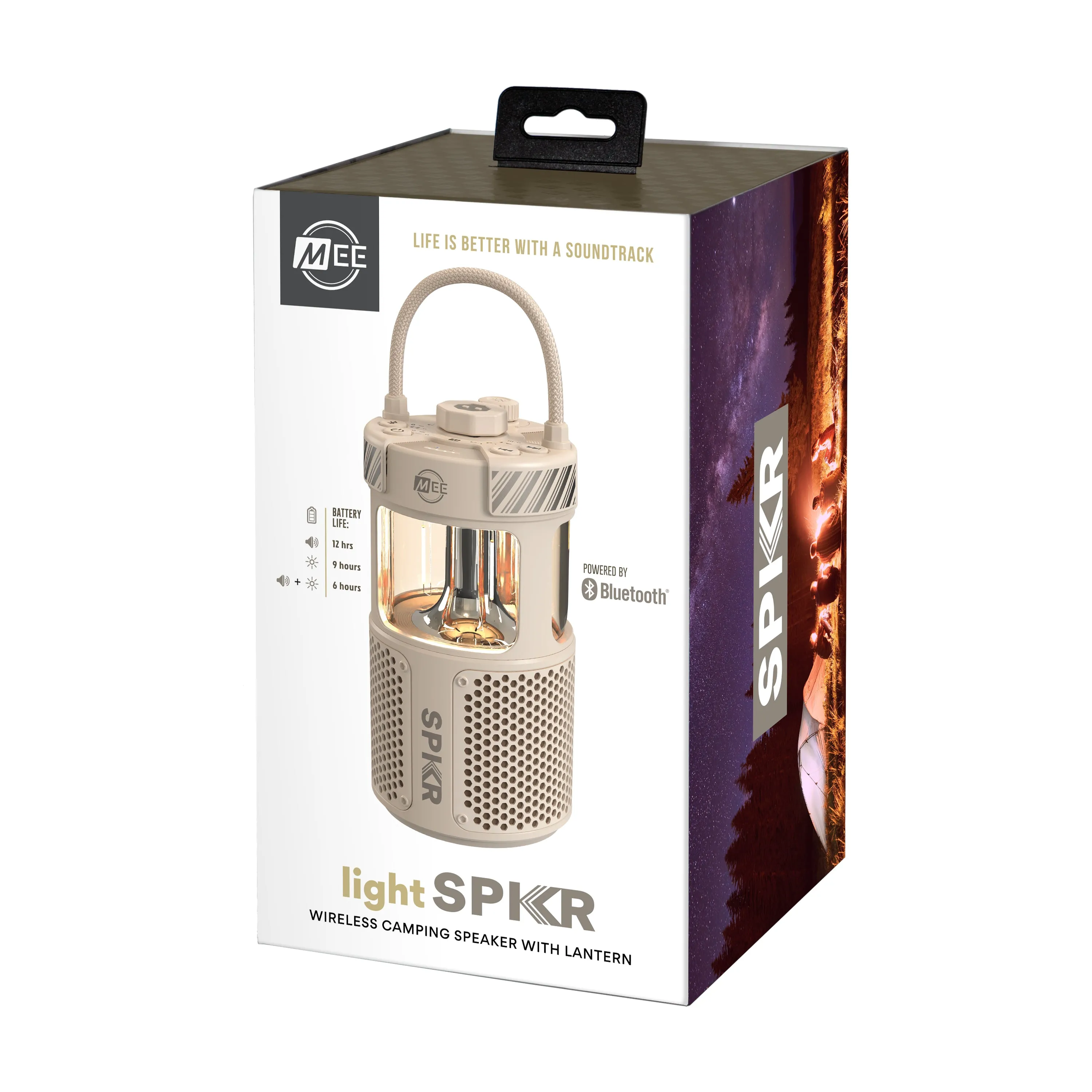 lightSPKR Bluetooth Wireless Speaker with Camping Lantern