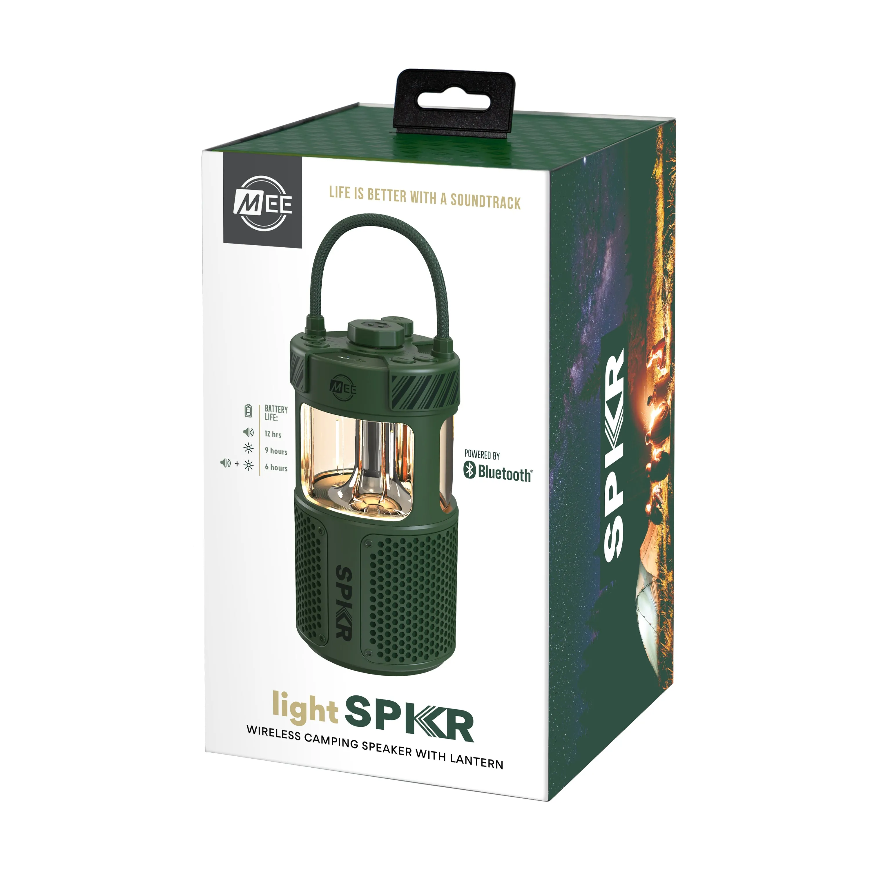 lightSPKR Bluetooth Wireless Speaker with Camping Lantern