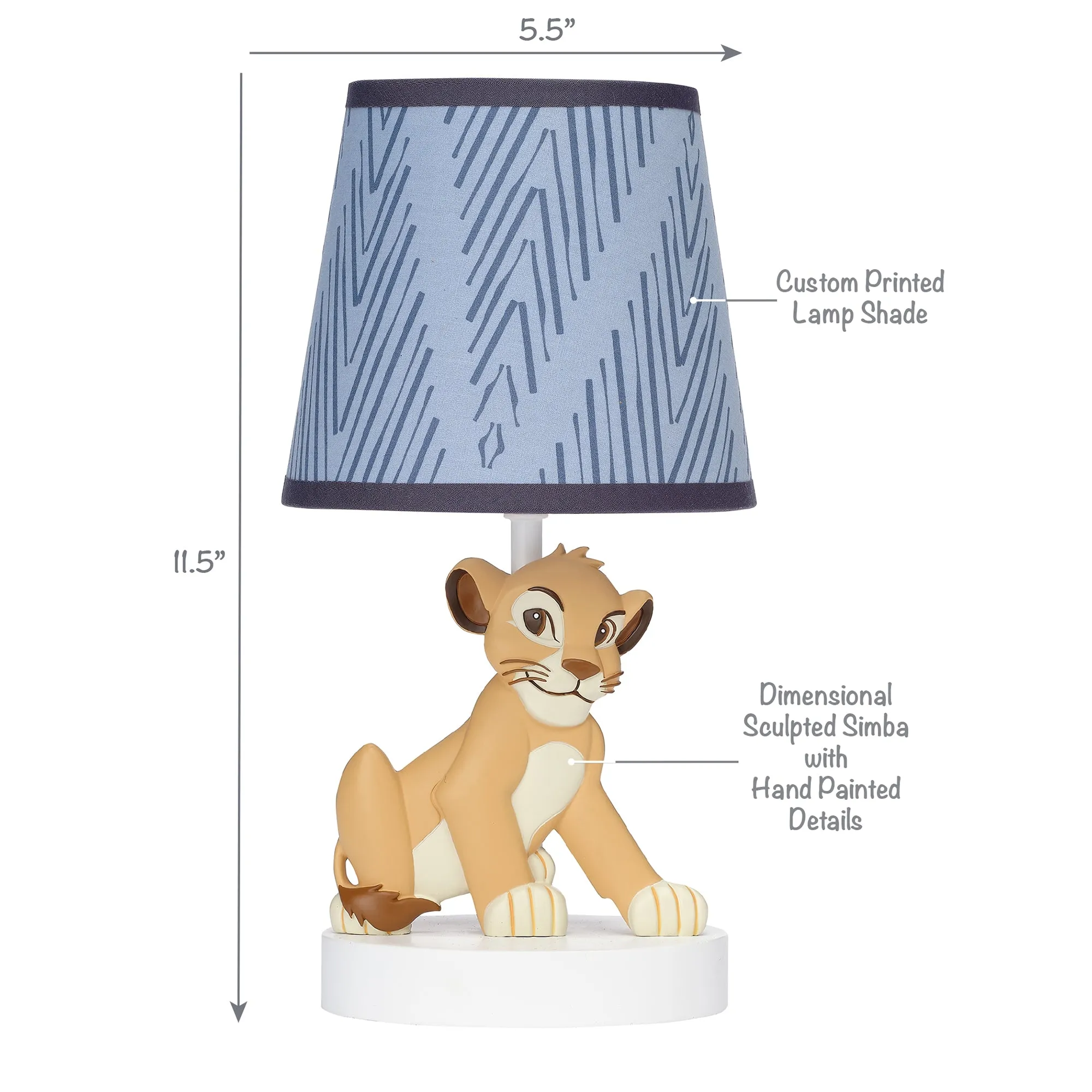 Lion King Adventure Lamp with Shade & Bulb