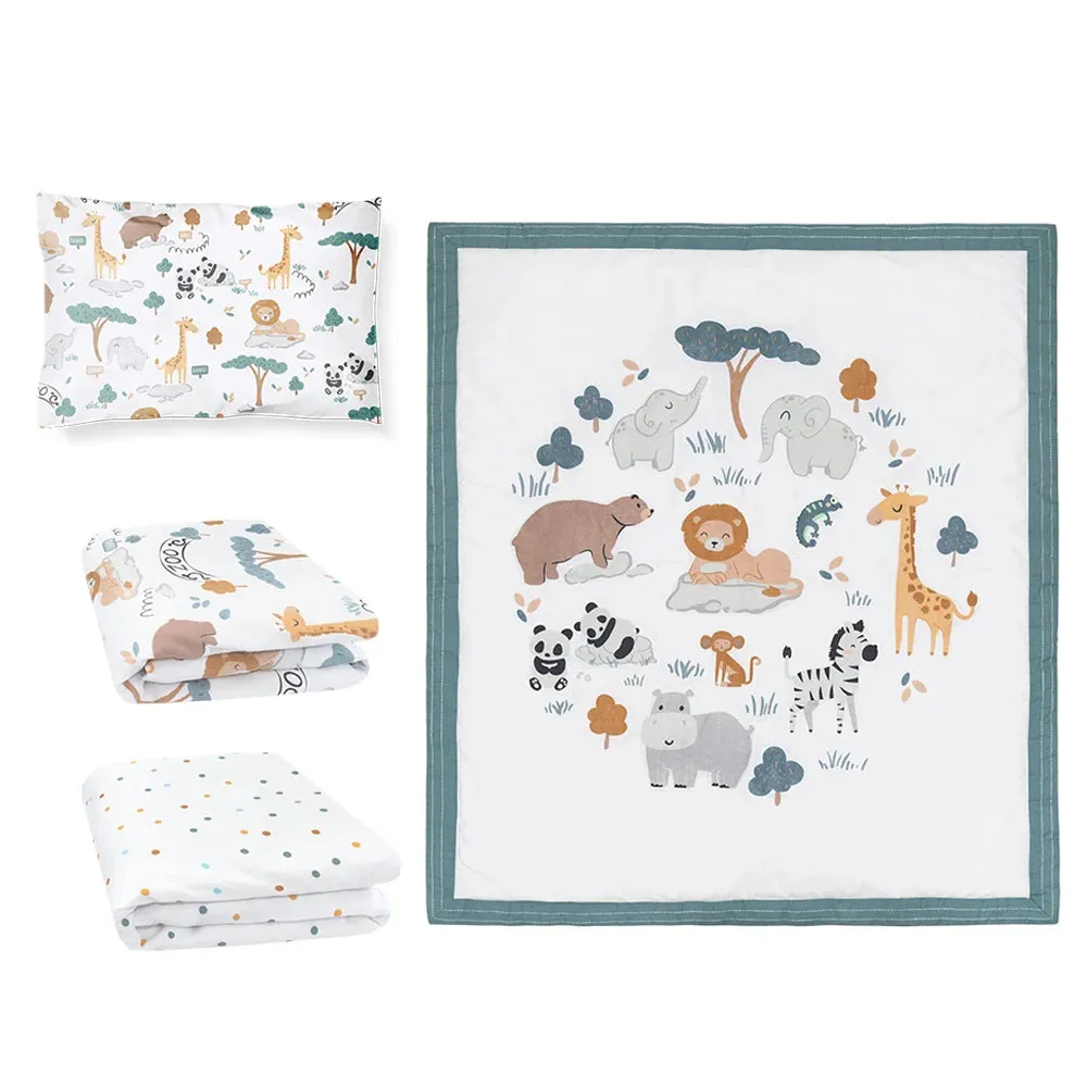 Lolli Living Day at the Zoo Nursery Set - 4 Piece