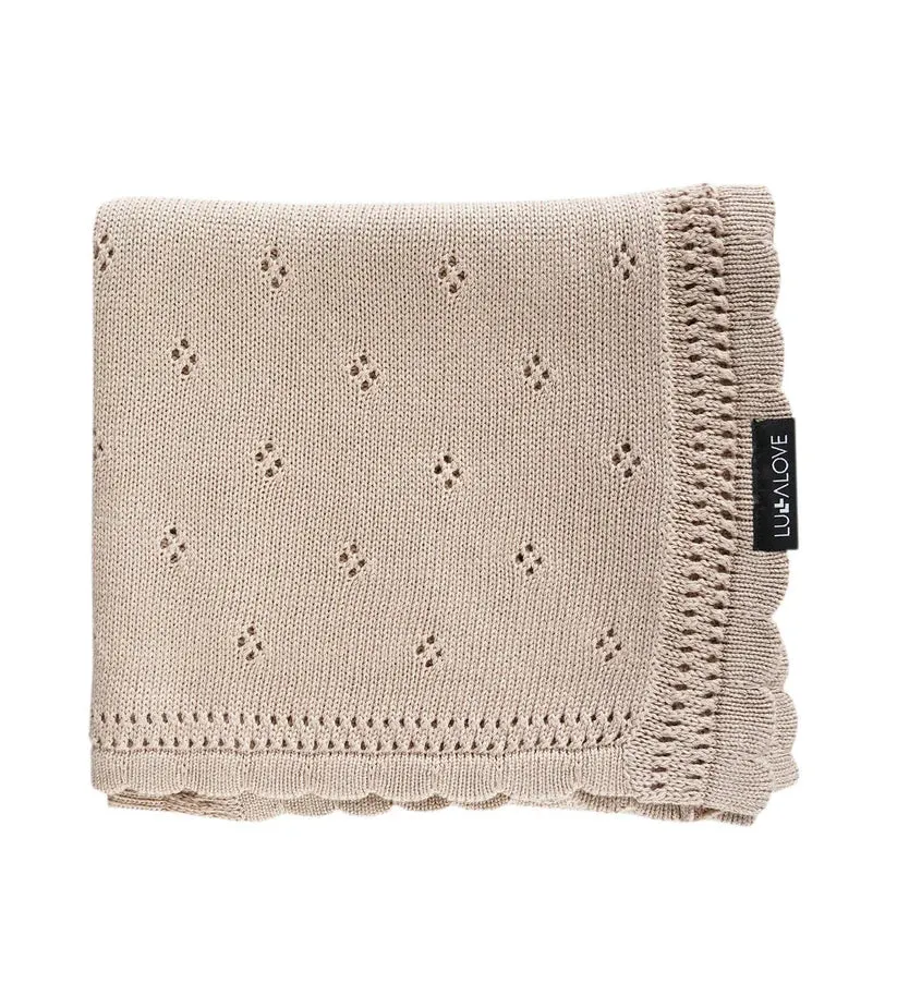 Lullalove Cellular Bamboo Baby Blanket - Daisy