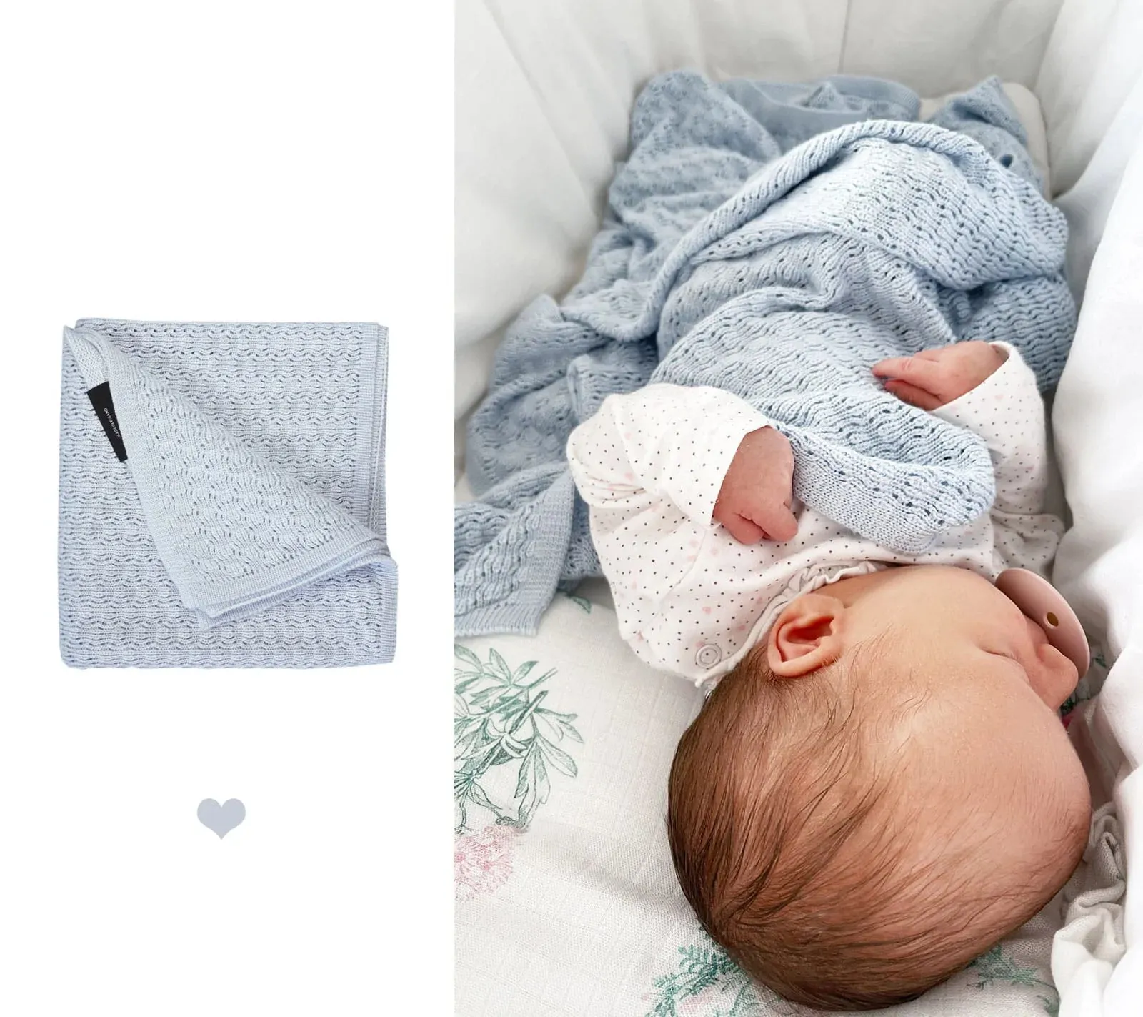 Lullalove Light Cellular Bamboo Baby Blanket & Swaddle